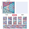 Square PVC Self-Adhesive Flower Pattern Paper DIY-WH0257-41-6