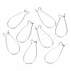 Tarnish Resistant 304 Stainless Steel Hoop Earring Findings STAS-S117-008F-01-1
