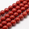 Natural Red Jasper Beads Strands G-E375-6mm-02-2