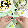 100Pcs Silicone Beads SIL-PA0001-39B-3