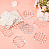 24Pcs 304 Stainless Steel Mesh Lids for Water Planting Glass Vase AJEW-BC0002-18-4