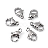 Tarnish Resistant Polished 316 Surgical Stainless Steel Lobster Claw Clasps STAS-R072-11A-6