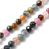 Natural Multicolor Tourmaline Beads Strands G-YW0001-18-3