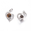 Natural Tiger Eye Pendants G-L512-O08-2
