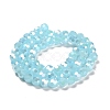 Imitation Jade Glass Beads Stands EGLA-A035-J8mm-B09-3