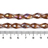Transparent Electroplate Glass Beads Strands EGLA-N013-T6mm-B16-4