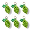 Glass Seed Beaded Lemon Pendants PALLOY-MZ00853-02-1
