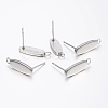 Non-Tarnish 304 Stainless Steel Stud Earring Findings X-STAS-I071-19P-1