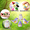 24Pcs 8 Colors Resin Birds Figurine Display Decorations DJEW-SP0001-16-3
