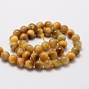 Natural Tiger Eye Round Beads Strands G-E329-6mm-40C-2