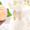12Pcs 2 Style Brass Stud Earring Findings KK-BC0007-95-5