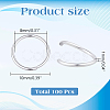 100Pcs Rack Plating Brass Jump Rings KK-ME0004-87-2
