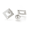 Tarnish Resistant 304 Stainless Steel Stud Earring Findings STAS-Q223-07A-2
