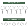 50Pcs Iron Split Key Rings IFIN-YW0003-42-2