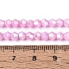 Anti-Tarnish Electroplate Bicone Glass Beads Strands EGLA-T021-4mm-16-12-4