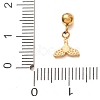 304 Stainless Steel Micro Pave Clear Cubic Zirconia Charms CU-CBAB6EC-10G-01-3