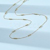 2MM Brass Round Ball Cable Chain Necklaces MAK-L045-01G-3