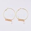 (Jewelry Parties Factory Sale)Brass Hoop Earrings EJEW-JE03939-1