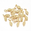 Electroplated Alloy Charms PALLOY-G267-14G-1