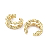Rack Plating Brass Cuff Ring EJEW-C081-16G-2