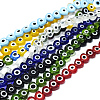 Handmade Evil Eye Lampwork Beads Strands LAMP-F023-B-1