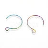 Ion Plating(IP) 304 Stainless Steel Earring Hooks X-STAS-L216-02A-M-2