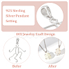 2Pcs 925 Sterling Silver Hollow Charm Cabochon Settings DIY-BC0010-02P-4