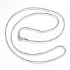 Non-Tarnish 304 Stainless Steel Snake Chain Necklaces X-NJEW-D285-03P-1