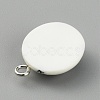 Opaque Resin Pendants FIND-WH0045-62-2