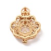 Brass Micro Pave Colorful Cubic Zirconia Locket Pendants KK-G390-29MG-4