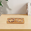 Beech Wooden Jewelry Bracelet Finger Ring Diplay Holder Tray ODIS-WH0010-02J-02-5
