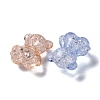 Crackle Transparent Acrylic Beads OACR-G033-05D-3