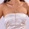 Alloy & Colorful Glass Y Long Necklaces for Women WG20D1A-04-1