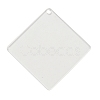 Transparent Acrylic Blank Pendants TACR-Z003-01B-1