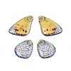 Transparent Epoxy Resin Butterfly Wing Pendants RESI-N045-06C-1
