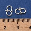 925 Sterling Silver S Shape Clasps STER-K177-07C-S-3