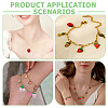 48Pcs 6 Colors Transparent Resin Pendants RESI-AR0001-55-5