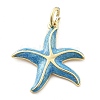 Brass Enamel Pendants LS-KK-Q029-04G-04-1