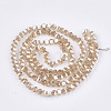 Electroplate Glass Beads Strands X-EGLA-S176-07B-B04-2