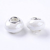 Handmade Porcelain Ceramic Spacer Beads Fit European Charm Bracelets X-OPDL-G001-16-2