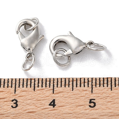 Rack Plating Brass Lobster Claw Clasps KK-F090-26P-02-1