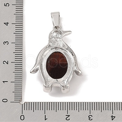 Dyed & Heated Natural Red Tiger Eye Pendants G-A224-02P-05-1