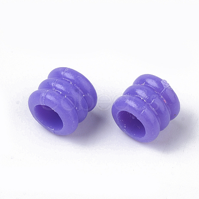Opaque Acrylic European Beads MACR-N008-12-1
