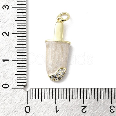 Brass Micro Pave Cubic Zirconia Pendants KK-A278-13G-1