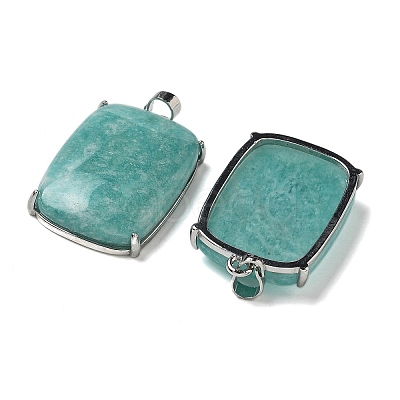 Natural Amazonite Pendants G-Z070-01P-02-1