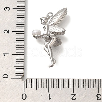 304 Stainless Steel Pendants STAS-P371-016P-1