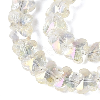 Electroplate Glass Beads Strands EGLA-Q135-04A-A08-1