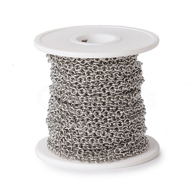 Tarnish Resistant 304 Stainless Steel Rolo Chains CHS-E016-02D-P-1