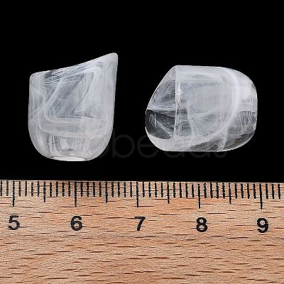 Two Tone Acrylic Beads OACR-S042-06A-1