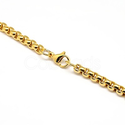 304 Stainless Steel Venetian Chain Necklace Making STAS-A028-N031-1